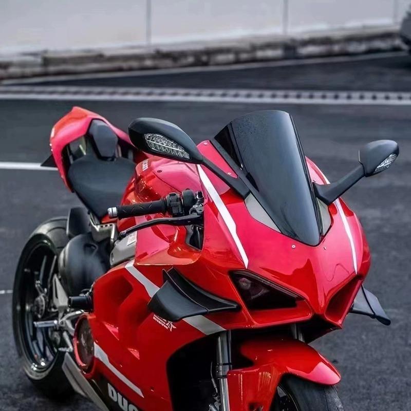 For Ducati Panigale V4 V4 S V4S 2018-2023 V2 2020-2023 Motorcycle Rearview Mirrors Rear View Foldable LED Turn Signals Light