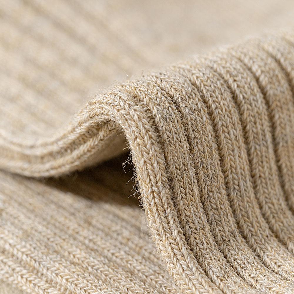 Șosete pentru bărbați de primăvară și toamnă, noi, de afaceri, antibacteriene și dezodorizante, din bumbac pur, până la mijlocul gambei