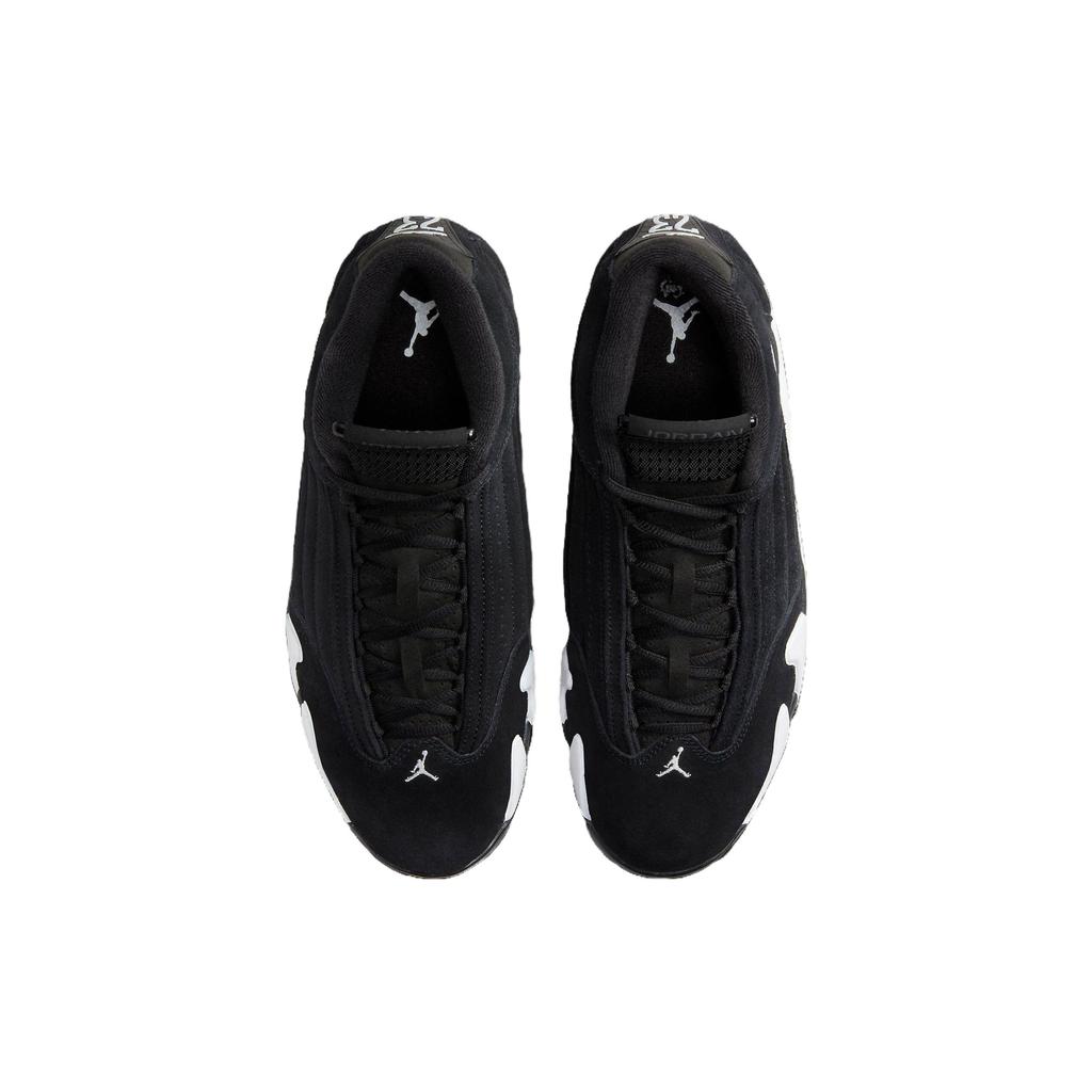 Air Jordan 14 Retro Schwarz Weiß Herren Sneaker University-Rot 487471-016