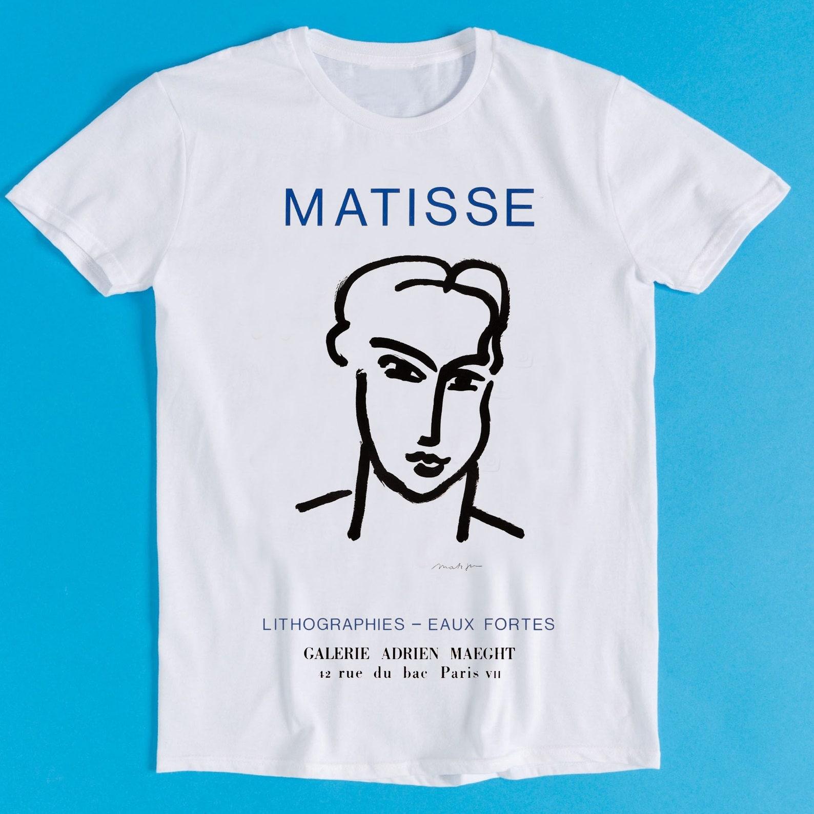 Henri Matisse Exhibition Poster Advertising Galerie Maeght in Paris 1964 Art Meme Gift Funny Tee Style Gamer Cult Movie Music T-Shirt K1073 XL