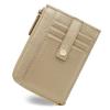 [Couth] Fragment Case, Mini Wallet, Card Case, Coin Purse, Genuine Leather, Slim, Small, Compact, L-Shaped Zipper, Gold