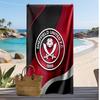 Sheffield United Football Print Beach Towel, Large Soft Quick Dry Towel for Beach Camping Swimming