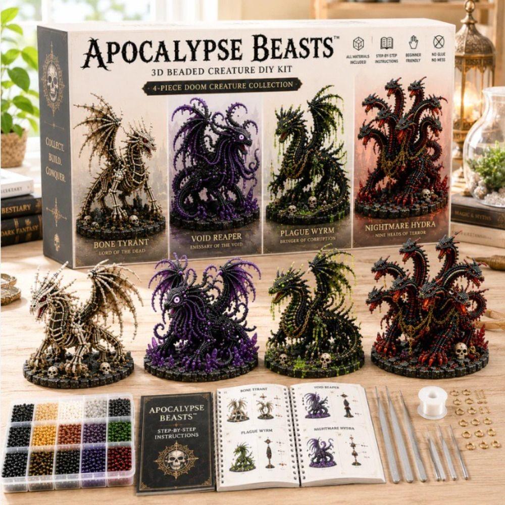 Tiny Beads Bead Weaving Kit Cute Design DIY Bead Craft Kit 3D Beaded Animal Kit Gift Giving