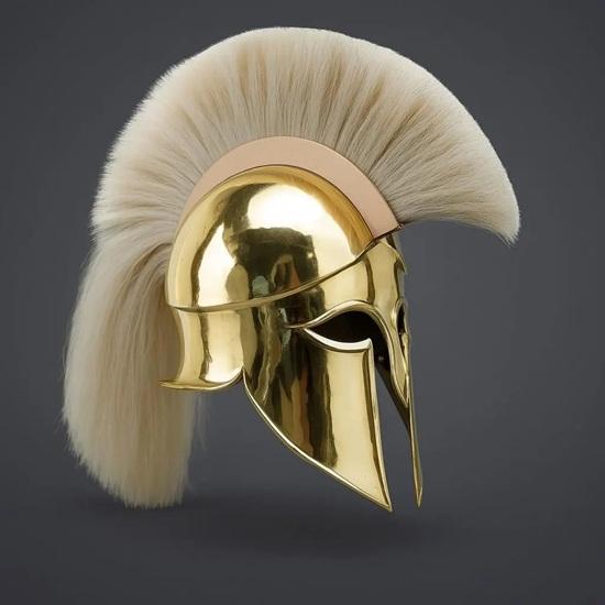 Corinthian Helmet Ancient Greek Warrior Armor for Cosplay, LARP, Decor Collectors Handmade Bronze Replica Gift