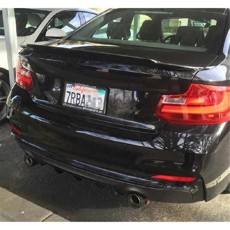 2Pc 60Mm-93Mm Glossy Carbon Fiber  For Bmw M