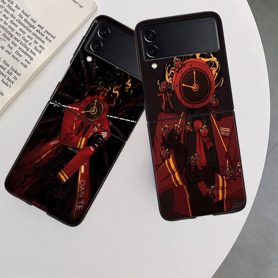 Game L-Limbus Company Phone Case For Samsung Z Flip 7 6 5G Galaxy Z Flip 5 4 3 Black Hard Cell Cover Luxury PC Shell Coque