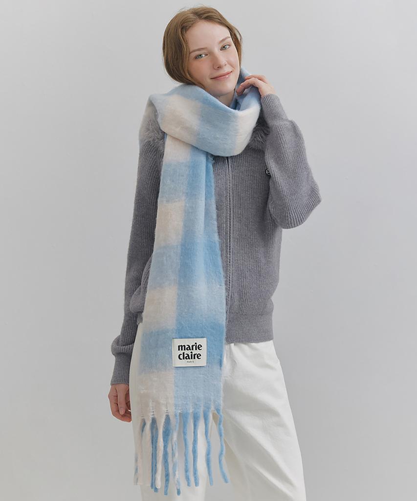 MARIE CLAIRE Cotton Candy Check Scarf (Magdsc01Msb)