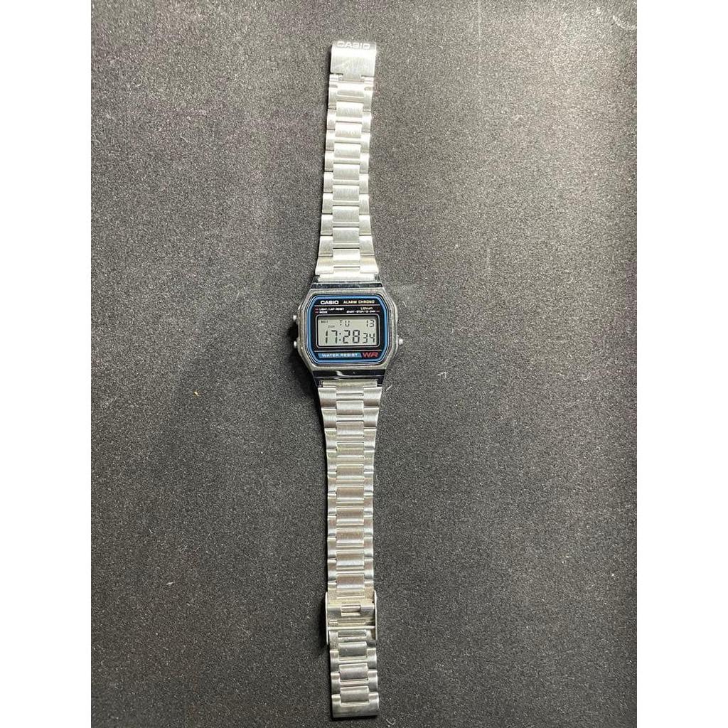 Used CASIO digital watch silver