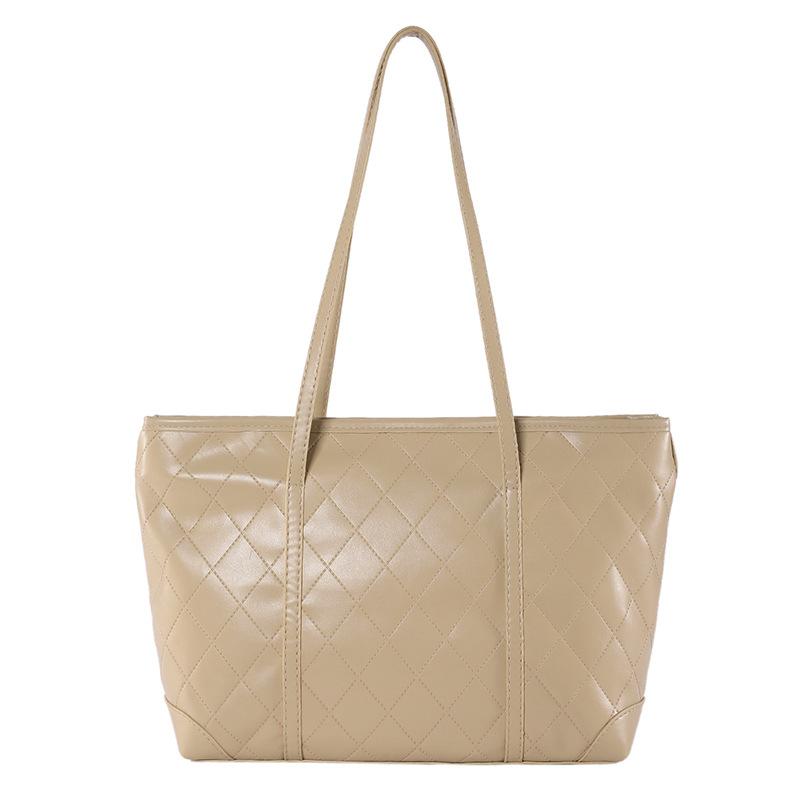 

Casual diamond tote bag 2024 new fashion handbag personalized large-capacity underarm bag simple shoulder bag хакі