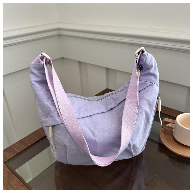 Fashion Lazy Wind Large Capacity New Simple Literary Nylon Women's Trend Casual Light Shoulder Crossbody Bag