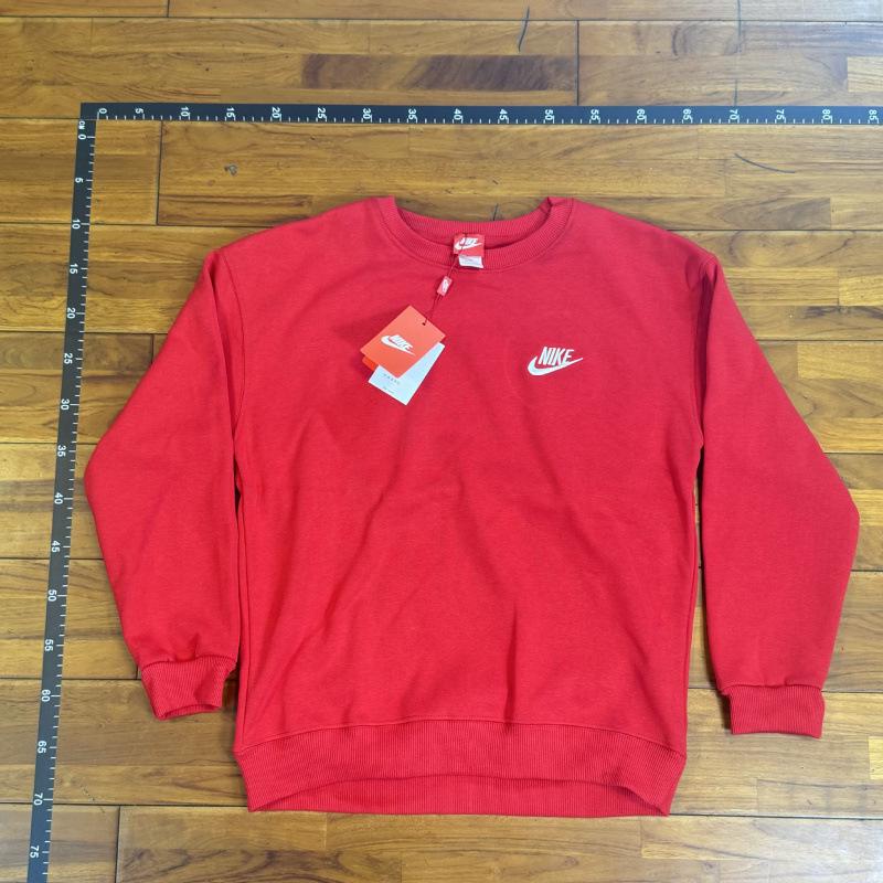 Neuer Herbst Winter Plus Samt Rundhals Hoodie - Einfarbige mit gesticktem Haken Logo