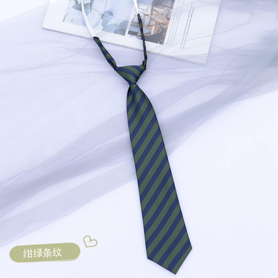 Preppy Chic JK Ties Women Young Girls Striped Necktie Retro Badge Brown Lazy-tie College Student DK Uniform Shirt Dress Cravat