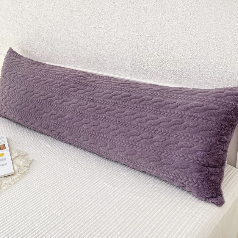 

120/150/180cm Long Plush Pillowcase Winter Soft Warm Velvet Bedding Body Pillow Cover Home Decor Couple Pillow Case 120x48cm