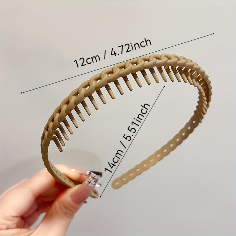 1pc Toothed Anti Slip Headband, Women's Headband, Hair Clip, Hair Tie, Hair Accessory, Travel And Face Washing Special