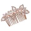 Elegant Lady Rhinestone Faux Pearl Hair Pin Comb Clip Wedding Bridal Headwear