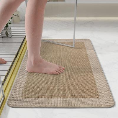 Badezimmer-Bodenmatte, Badezimmer-Türvorleger, Saugfähiger Teppich, Rutschfeste Fußmatte für die Tür, Toilette, Schnelltrocknende Matte für das Badezimmer