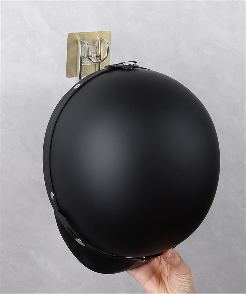 3Pcs Motorcycle Helmet Holder Hook Jacket Bag Display Rack Wall Mount Hanger