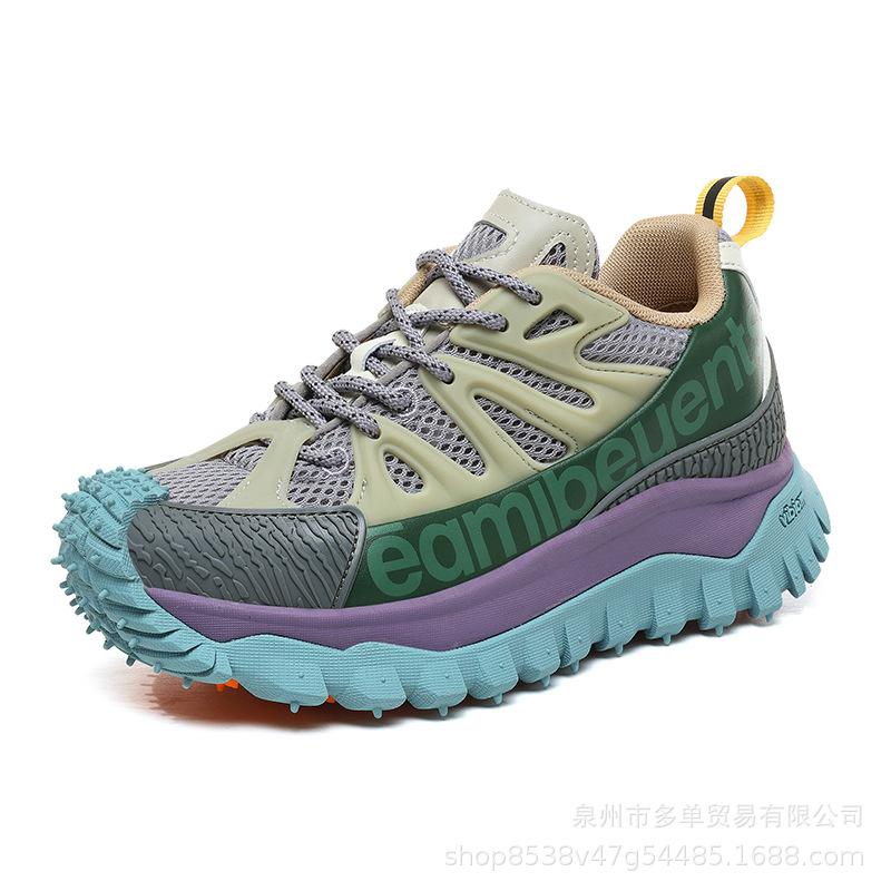Urban commuting high-end comfortable non-slip lightweight outdoor hiking lightweight heightening platform running sports tide shoes