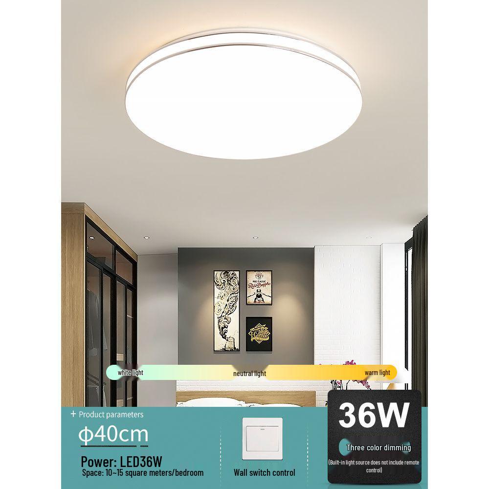 Ultra-Thin LED Ceiling Light: Modern Minimalist for Bedroom, Living Room, Kitchen, Balcony, and Corridor