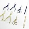 Black Color Hair Extension Tools Kit with Micro Beads Closer Plier Loop Threader Scissors Weaving Needles and Clips