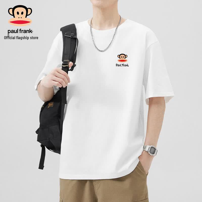 paul frank Herren Sommer Lockere Passform Baumwolle Kurzarm T-Shirt