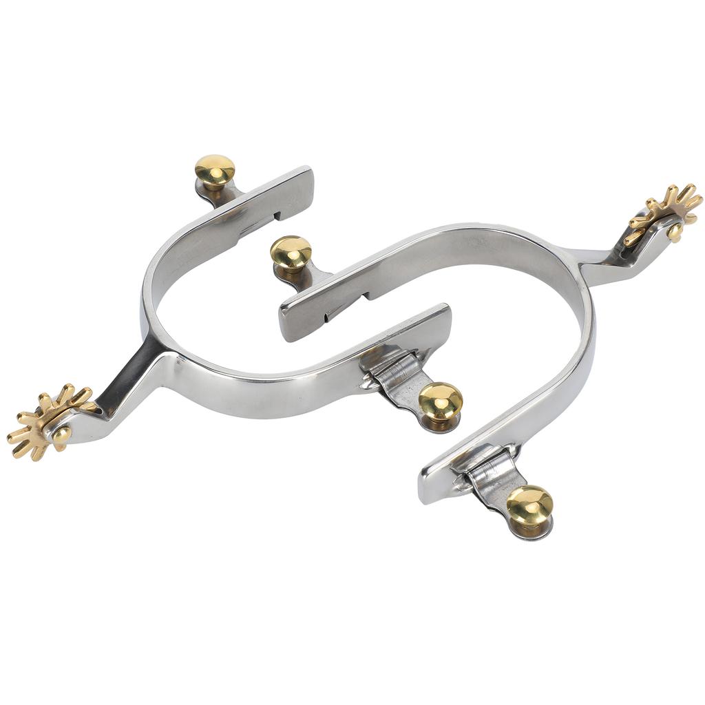 1Pair Stainless Steel West Style American Type Unisex Not Rust Spurs Accessories