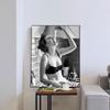 Sexy Woman Portrait Art Canvas Print Naughty Girl Poster Modern Nordic Canvas Art Beauty Wall Picture Painting Home Bar Decor