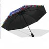 West Ham United FC Automatic 3‑Fold Umbrella 8‑Rib Windproof Folding Umbrella Sun Rain Protection For Outdoor Travel Daily Use