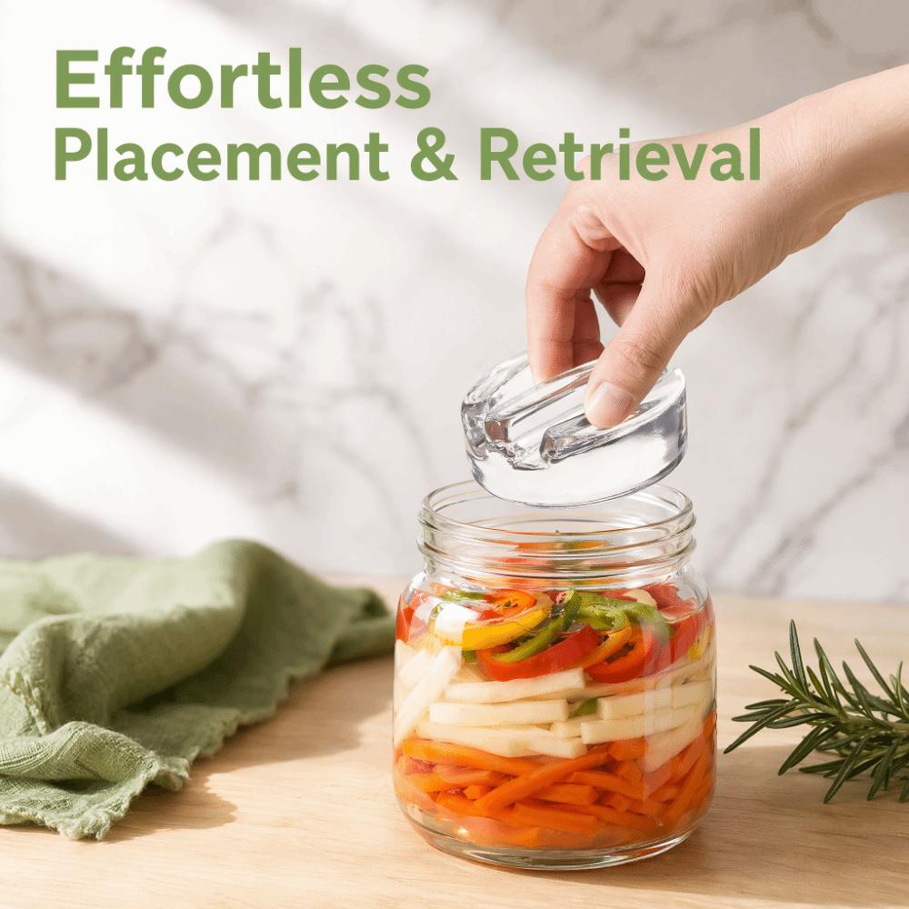 Fermented Glass Fermentation Weights Heavy Wide Mouth Mason Jar Lid New Glass Weights Household