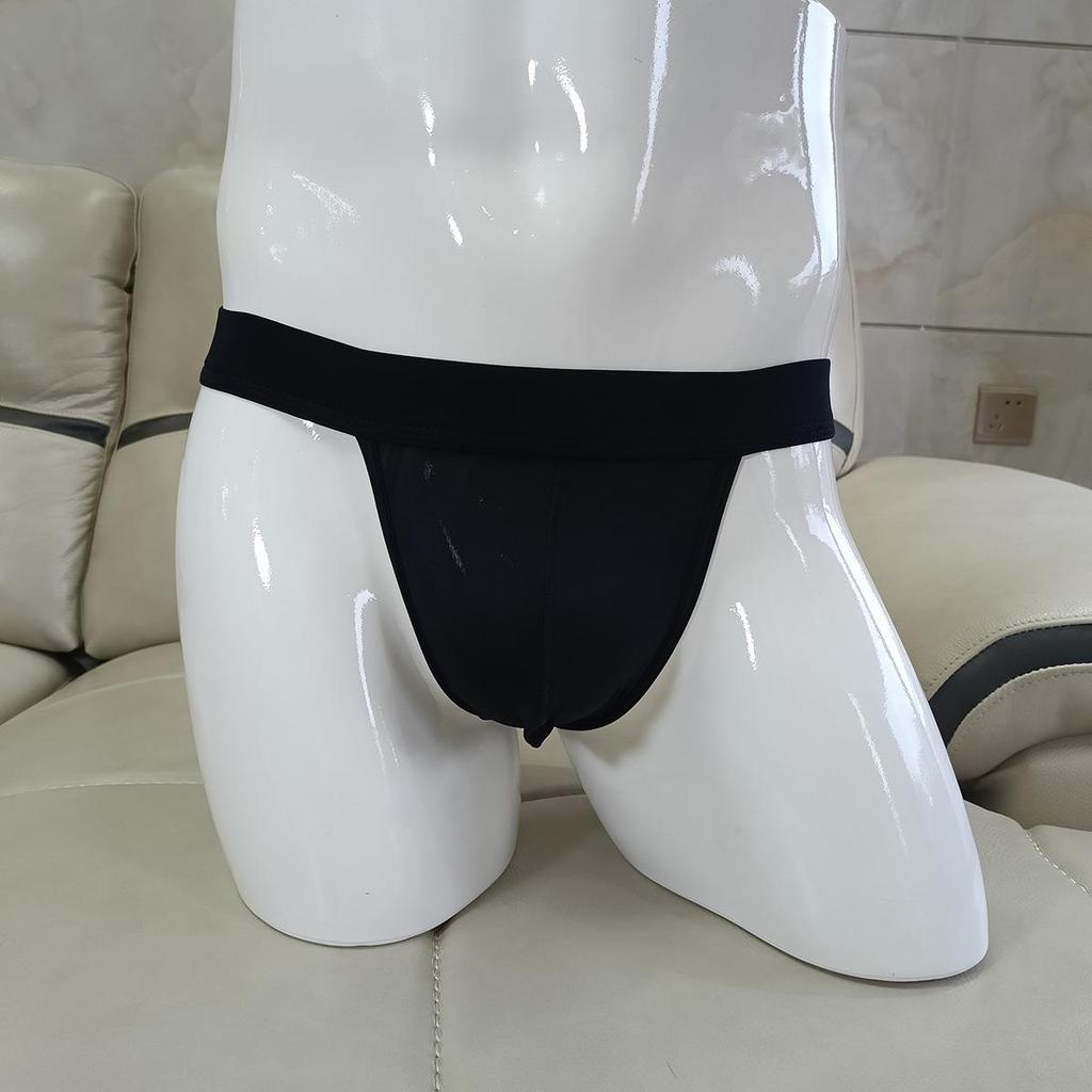 Men's Low-Rise Ice Silk Nylon Briefs: Quick-Drying, Breathable, Soft, High-Cut for Longer-Looking Legs, Comfortable & Sexy.