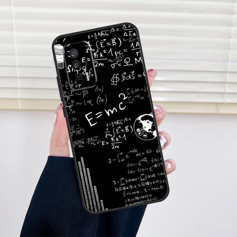 Physics Math Formula Equation Cover For Xiaomi 14T Pro 11T 12T 13T 13 14 15 Ultra POCO X6 X7 Pro X3 X5 F5 F6 M6 Pro Case