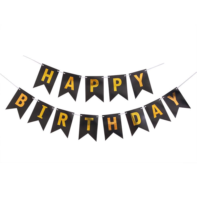 Happy Birthday Fishtail Pull Flag Banner for Children's Parties