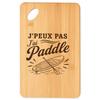 Planche À Découper - PLANETEE - J'peux Pas Minimaliste - Bambou 30×20 Cm - Gravée Laser - Plateau Apéro