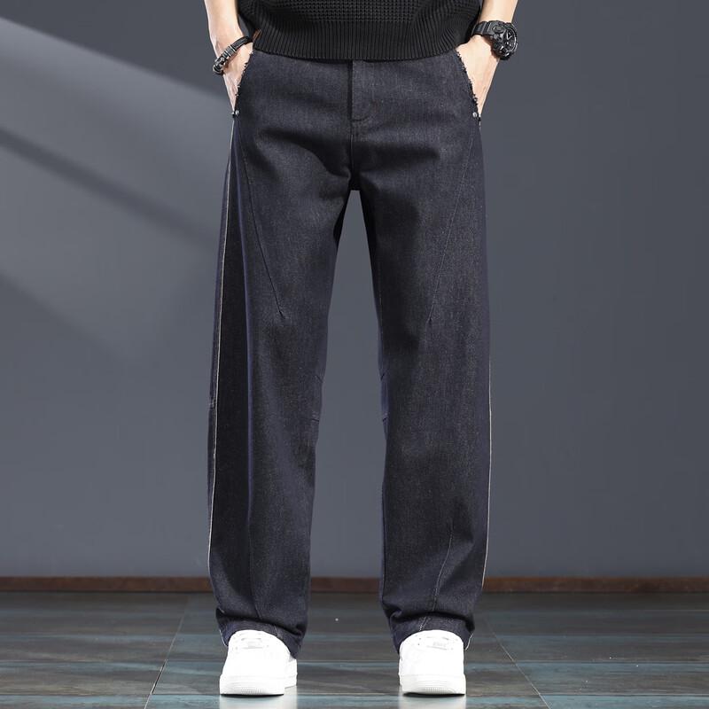 Jieleinuo Men s Loose Fit Straight Leg Jeans 4XL