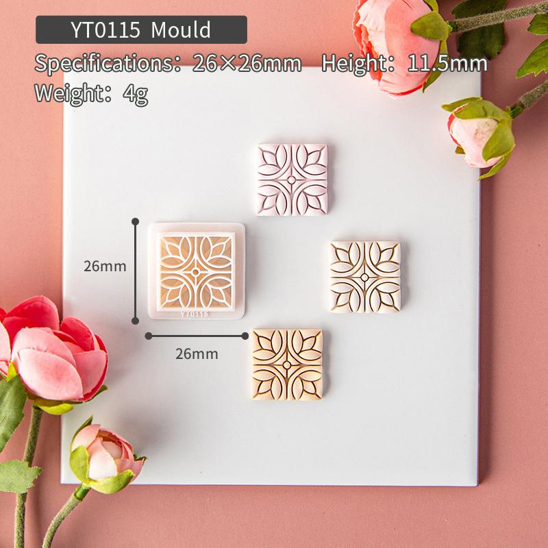 Polymer Clay Cutter Geometry Clay Embossed Molds for Earrings Jewellery Making DIY Soft Pottery Handmade Earrings Cutting Mold
