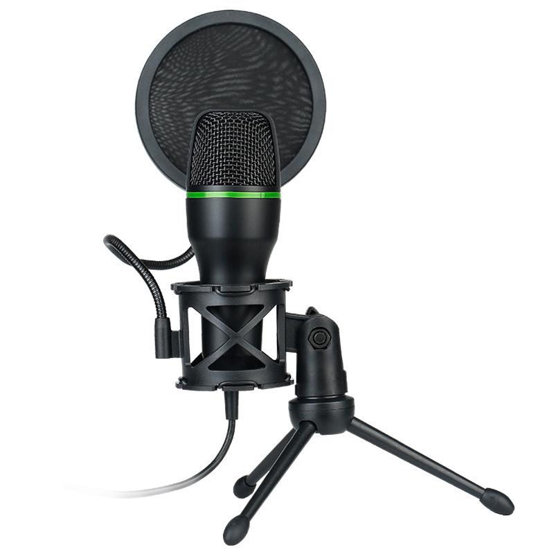 ME4 USB Condenser Microphone with RGB Lights for Recording, Live Streaming, Noise Reduction, and Gaming