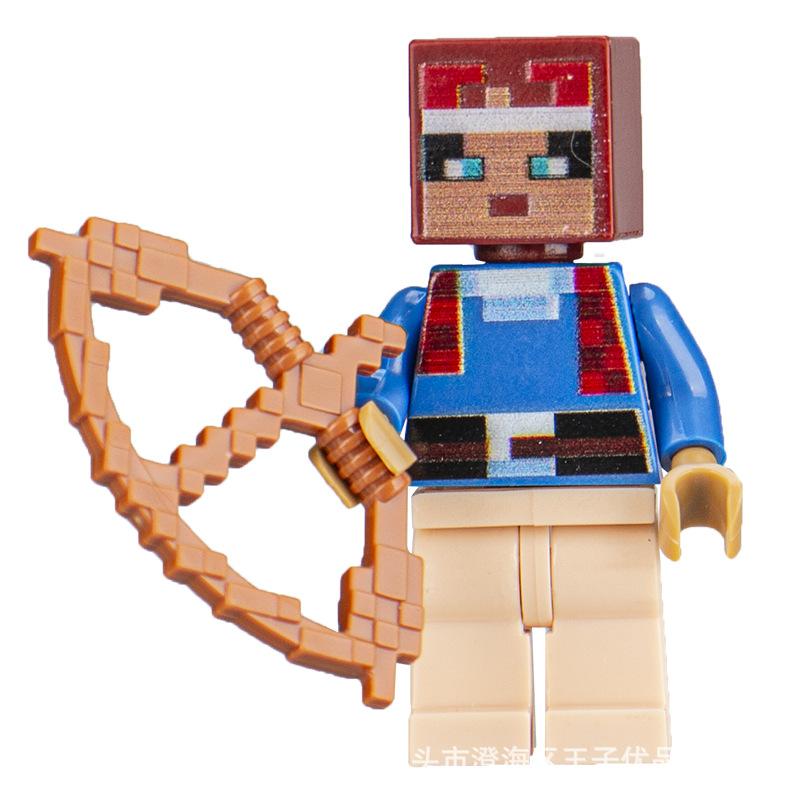 Ninja Warrior Superhero Doll With Weapon Single Building Block Assembly Toy