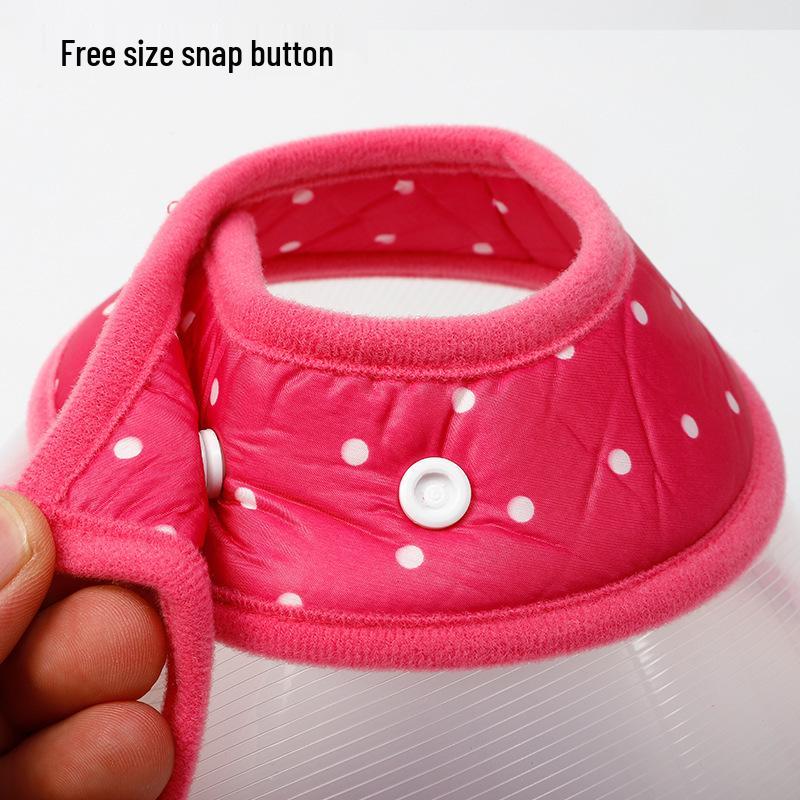 Transparent Pet Elizabethan Collar - Anti-Bite, Anti-Lick Cat & Dog Headgear, Protective Cone of Shame