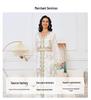 Women's Dubai Evening Long Dress with Hot Stamping - European & American Fashion Muslim Travel Wear
