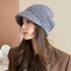 Thickened Knited Beanie Ear Protection Pile Cap Casual Slouchy Hat  Outdoor