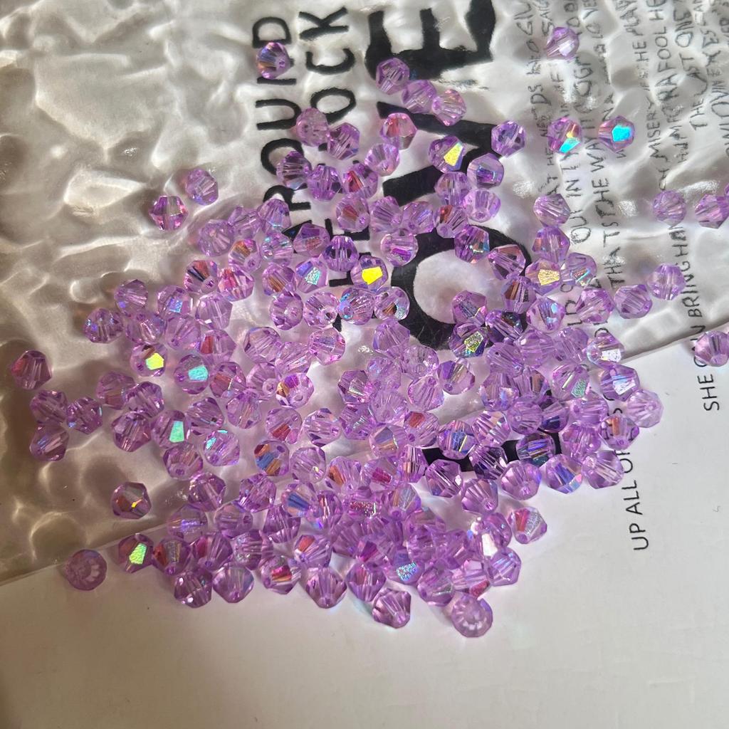 4mm Rhombus Loose Beads for DIY Jewelry: Bracelets, Necklaces, Earrings