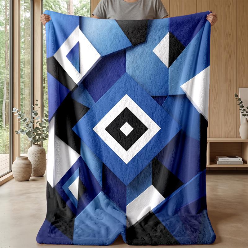 Hamburger SV Football Print Flannel Blanket, Soft Warm Lightweight Throw Blanket for Sofa Bed Camping