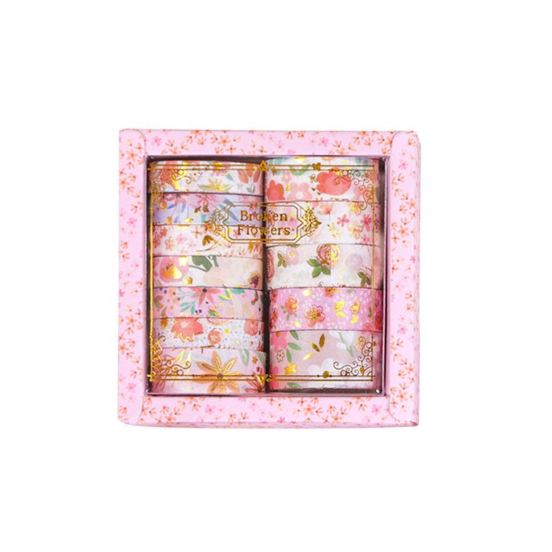 

12 рулонов декоративных наклеек для блокнотов 1 box of 12 rolls фиолетовый