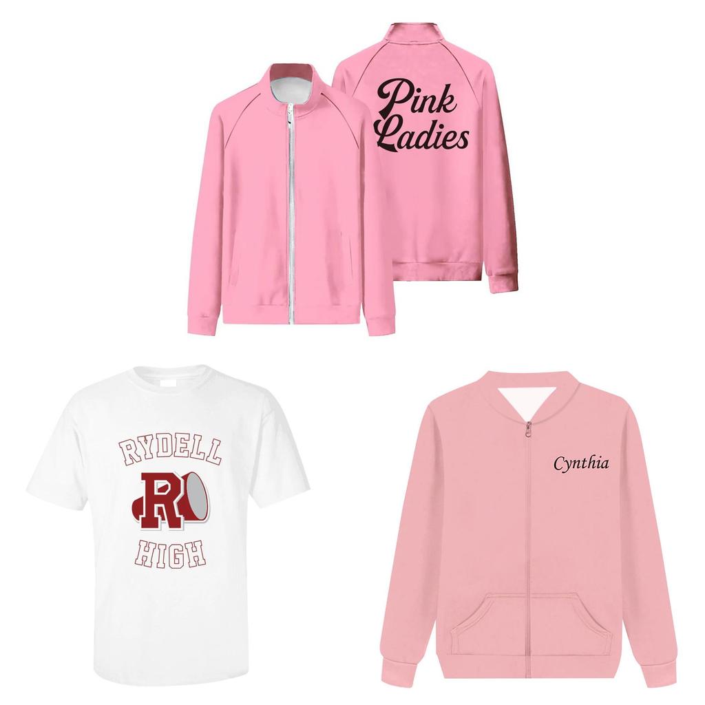 Grease Rise Of The Pink Ladies Hoodie Mit 3D Digitaldruck Für Teenager Freizeitkleidung