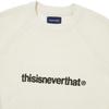 ThIs Is Never ThaT T Logo kniT sweaTer whiTe