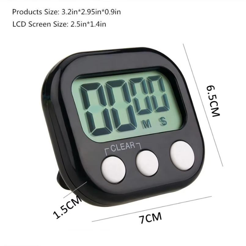 Magnetic Multi-function Electronic Timer LCD Display Manage Self-discipline Timer Baking Countdown Learning Reminder Gift