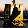 1pc Batman Outdoor Flannel Throw Blanket Soft, Lightweight & Warm for Sofa, Office