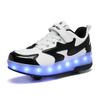 Children's Runaway Shoes Invisible Double Wheels Removable Teenagers Charging with Lights Colorful Luminous Roller Skates