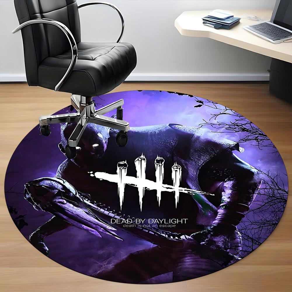1pc Dead by Daylight Office Round Area Rug, Under Office Chairs Bedroom Living Room Home Decor A0926060