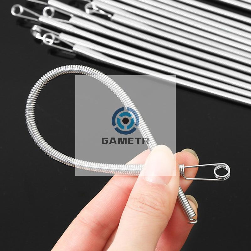 2/4pcs Bendable Spring Drawstring Threader Clip Pants Hoodies Elastic Band Lace Cord Flexible Drawstring Thread DIY